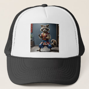 Gorra De Camionero Kung fu Raccoon