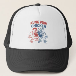 Gorra De Camionero Kung Pow Chicken Funny Food Pun