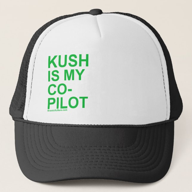 Gorra De Camionero KushIsMyCoPilot (Anverso)