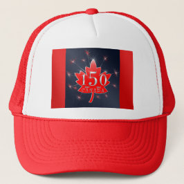 Gorra De Camionero La 150a hoja de arce de Canadá y celebración de