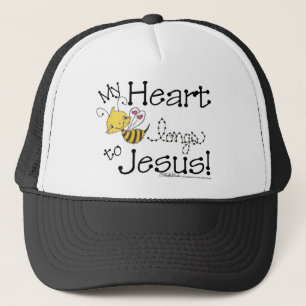 Gorra De Camionero La abeja del corazón anhela a Jesús
