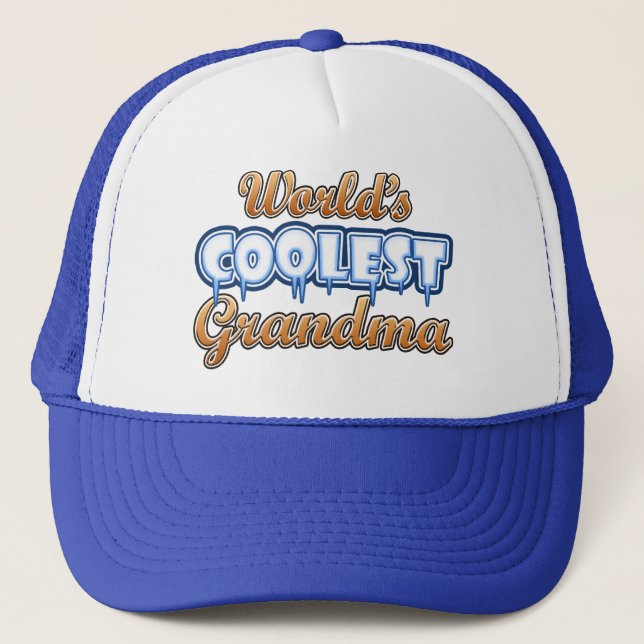 Gorra De Camionero La abuela más fresca del mundo (Anverso)