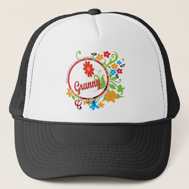Gorra De Camionero La abuelita simplemente increíble más maravillosa (Anverso)