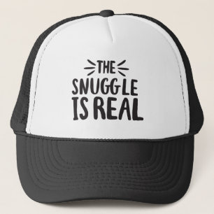 Gorra De Camionero La acurrucaración es un diseño de arte de citas de