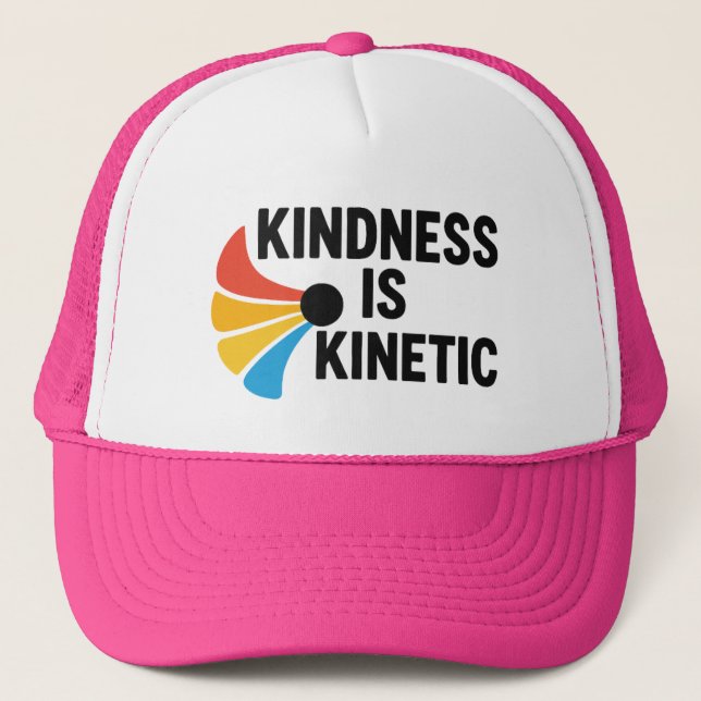Gorra De Camionero La amabilidad es cinética  (Anverso)