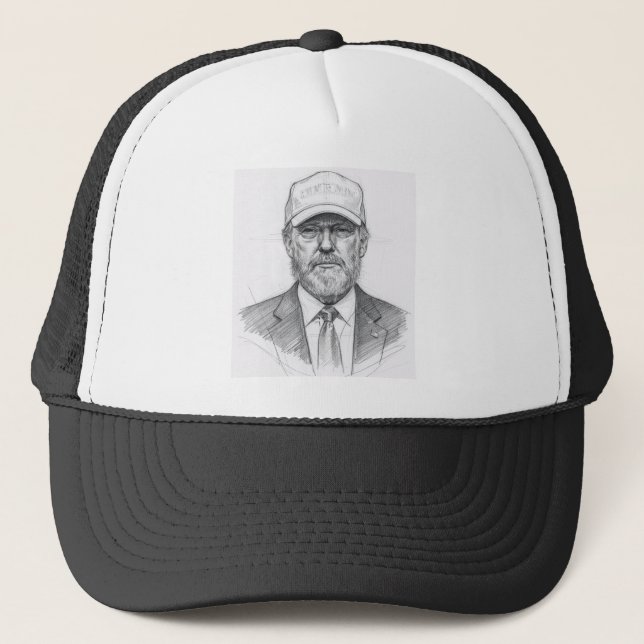 Gorra De Camionero La apariencia de Donald Trump. (Anverso)
