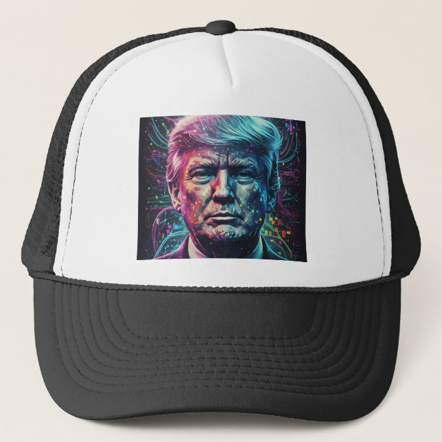 Gorra De Camionero La apariencia de Donald Trump. (Anverso)