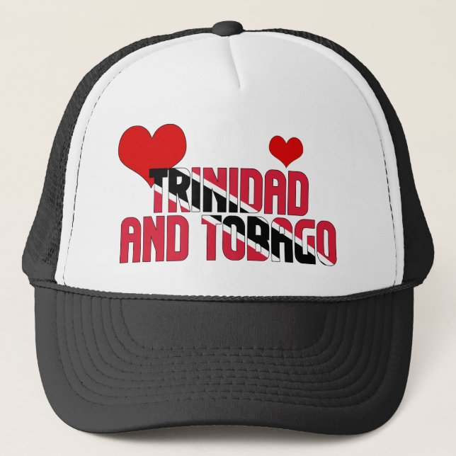 Gorra De Camionero La bandera adorable de Trinidad y Tobago desprecia (Anverso)