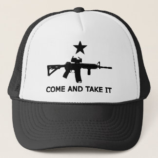 Gorra De Camionero La bandera AR15 de Gonzales "viene tomarlo "