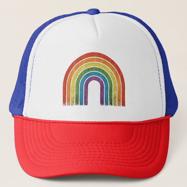 Gorra De Camionero La bandera arcoiris LGBTQ Orgullo gay aliado de to (Anverso)