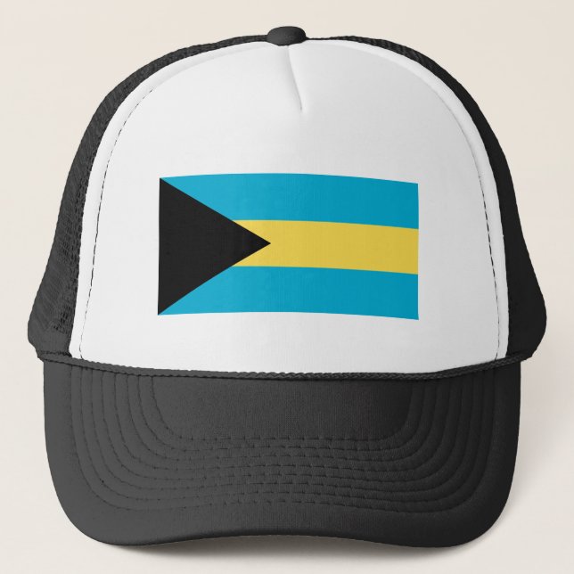 Gorra De Camionero La bandera de Bahamas (Anverso)