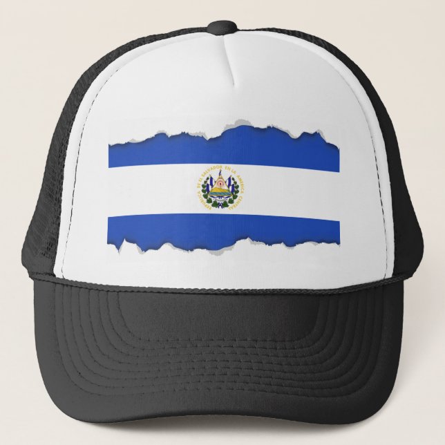 Gorra De Camionero La bandera de El Salvador (Anverso)