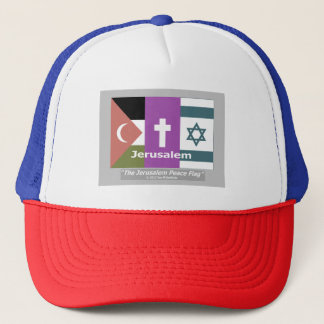Gorra De Camionero La bandera de la paz de Jerusalén