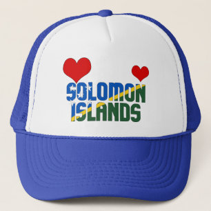 Gorra De Camionero La bandera de las Islas Salomón es un coraje patri