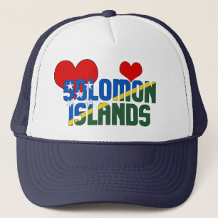 Gorra De Camionero La bandera de las Islas Salomón es un coraje patri