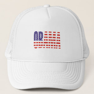 Gorra De Camionero La bandera de los E.E.U.U. de la ayuda de Barack