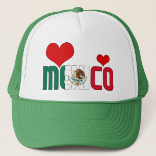 Gorra De Camionero La bandera de México adorable es un gran patriotis
