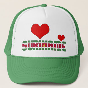 Gorra De Camionero La bandera de Surinam Adorable es un patriota