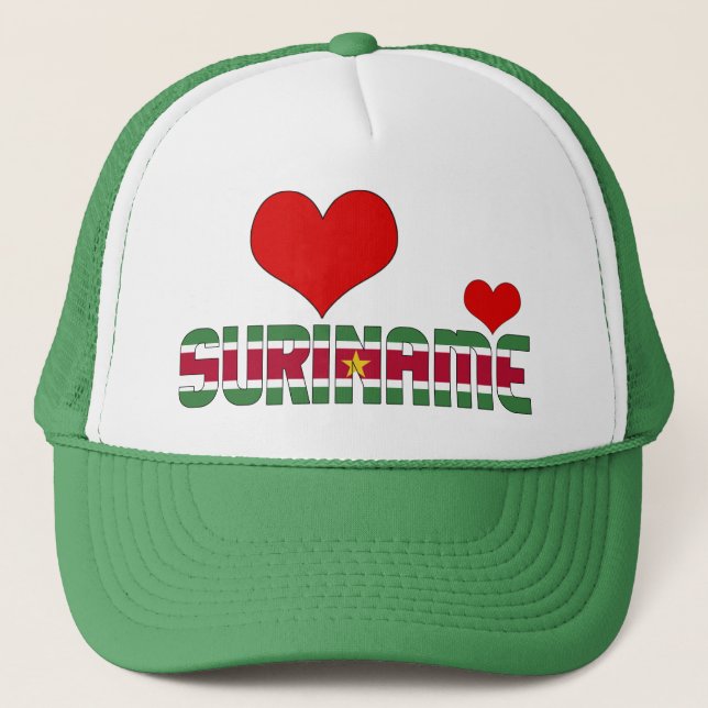 Gorra De Camionero La bandera de Surinam Adorable es un patriota (Anverso)