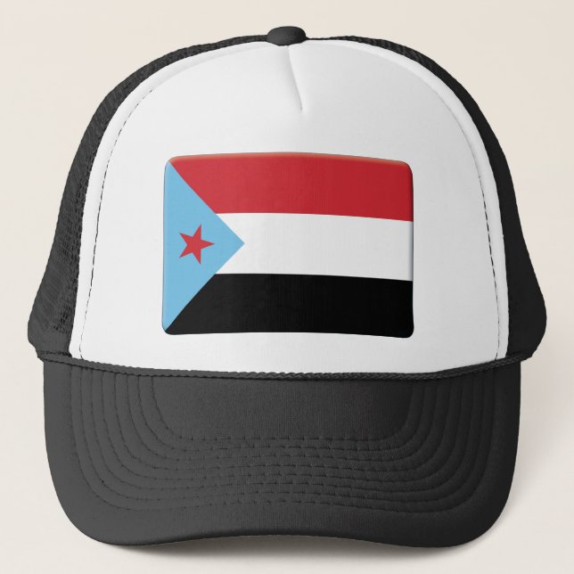 Gorra De Camionero La bandera de Yemen del sur PERSONALIZA (Anverso)