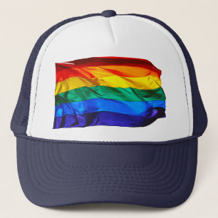 Gorra De Camionero La bandera del orgullo gay de SlipperyJoe's ondean
