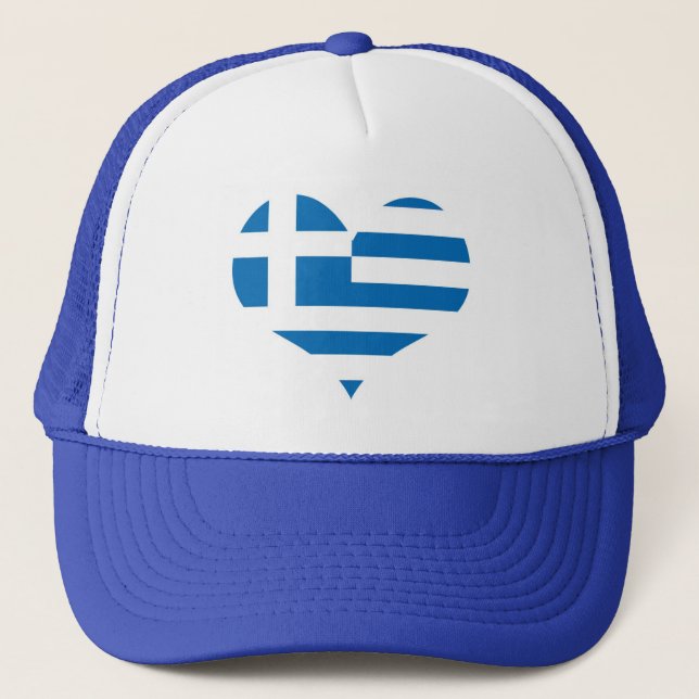 Gorra De Camionero La bandera nacional de Grecia (Anverso)