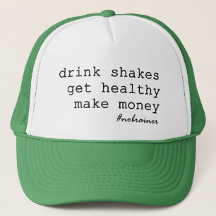 Gorra De Camionero La bebida sacude al camionero del #nobrainer