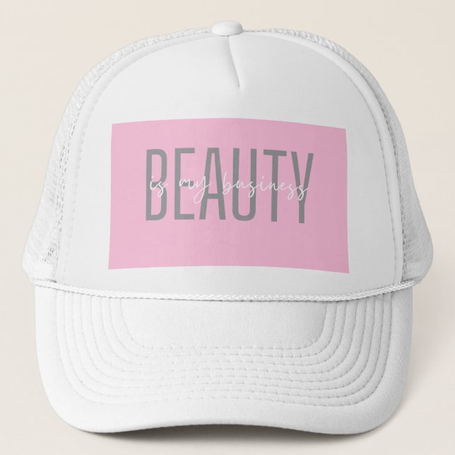 Gorra De Camionero La belleza es mi negocio (Anverso)