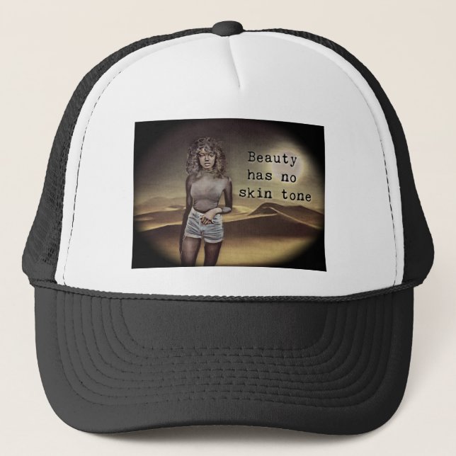 Gorra De Camionero la belleza no tiene tono de piel (Anverso)