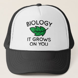 Gorra De Camionero La Biología Crece Sobre Ti