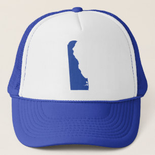 Gorra De Camionero La broche azul del estado de Delaware detrás