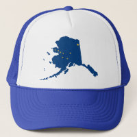 La broche del azul de Alaska detrás enreda el