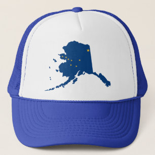 Gorra De Camionero La broche del azul de Alaska detrás enreda el