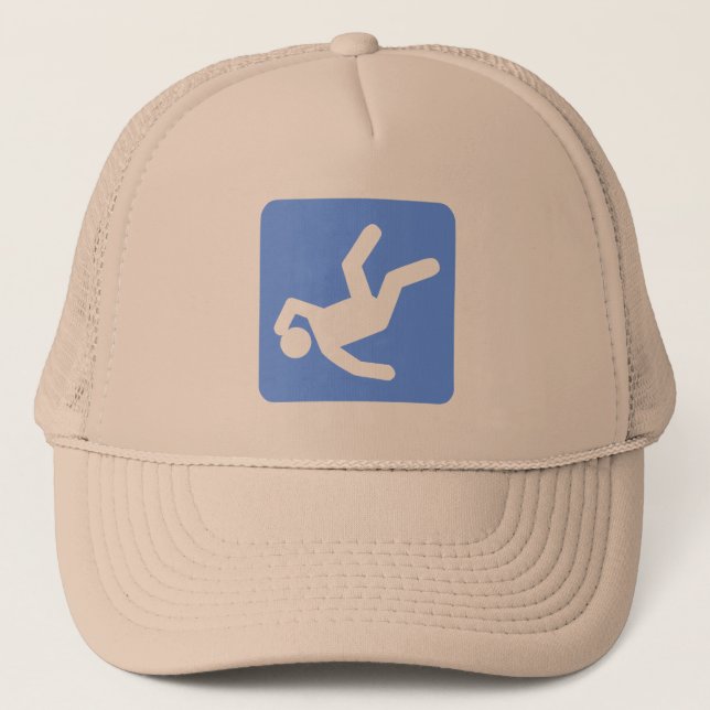 Gorra De Camionero La caída del hombre - azul bebé (Anverso)