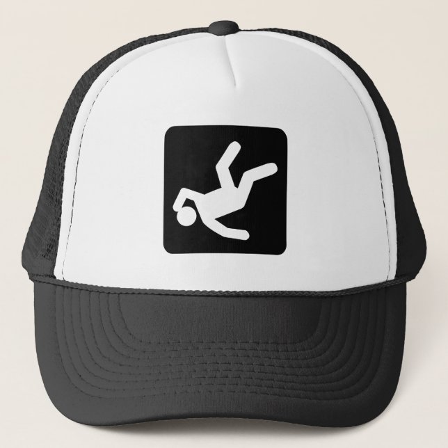 Gorra De Camionero La caída del hombre - negro (Anverso)