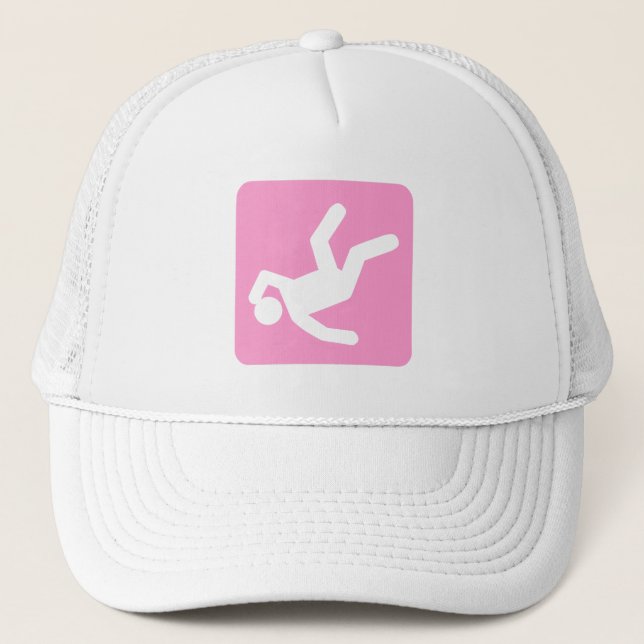 Gorra De Camionero La caída del hombre - rosa (Anverso)