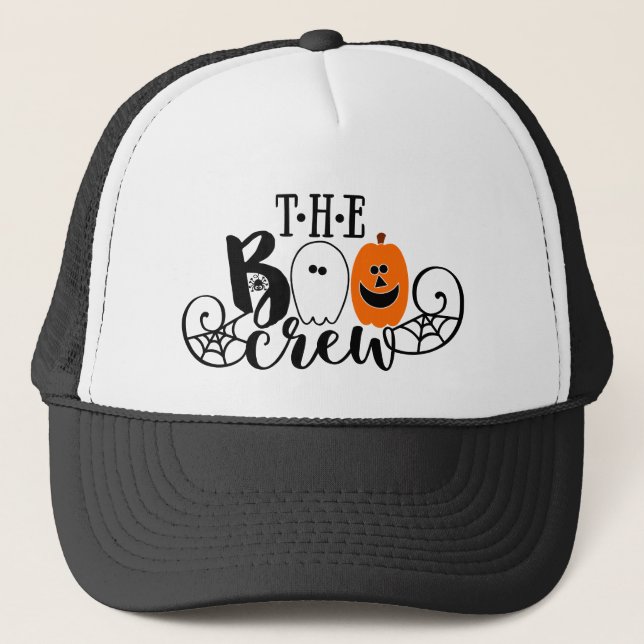 Gorra De Camionero La Calabaza Fantasma De Halloween (Anverso)