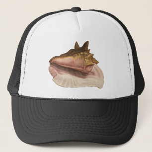 Gorra De Camionero La caparazón de conchas de la reina vintage, anima