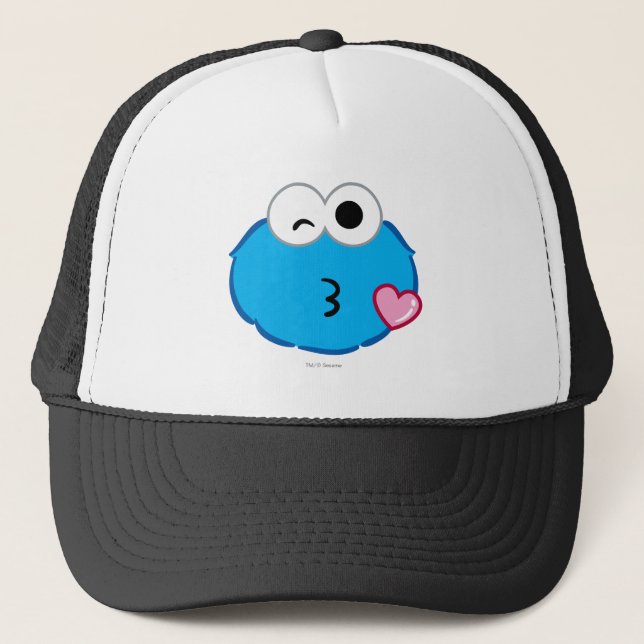 Gorra De Camionero La cara de la galleta lanzando un beso (Anverso)
