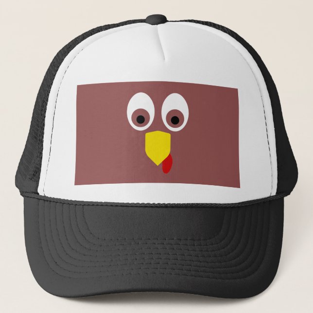 Gorra De Camionero La cara de la Turquía del Día de Acción de Gracias (Anverso)