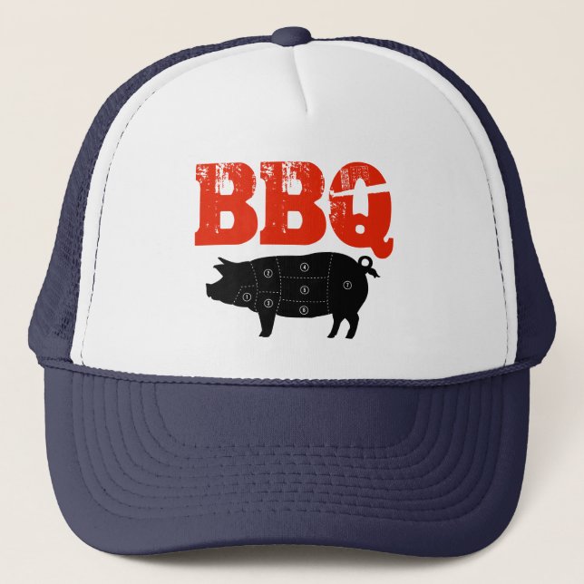 Gorra De Camionero La carne de cerdo corta personalizado del (Anverso)