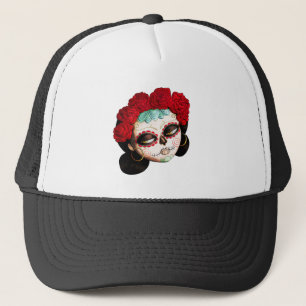 Gorra De Camionero La Catrina - Dia de Los Muertos Girl