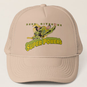 Gorra De Camionero la cerveza me da las superpotencias