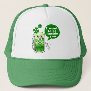 Gorra De Camionero La cerveza verde quiere estar dentro de usted