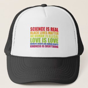 Gorra De Camionero La ciencia es real Las vidas negras importan Orgul