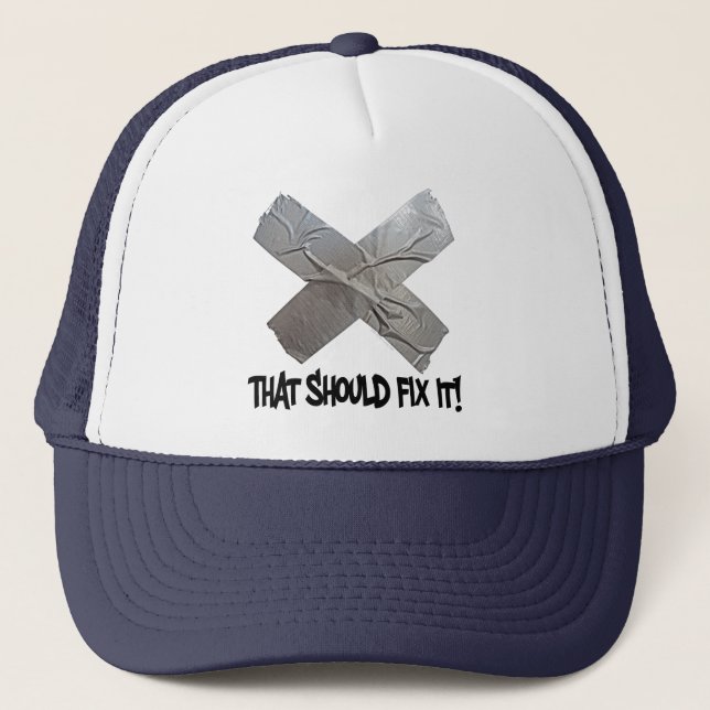 Gorra De Camionero La cinta aislante debe fijarlo (Anverso)