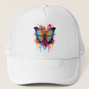 Gorra De Camionero La colorida salpicadura de mariposa