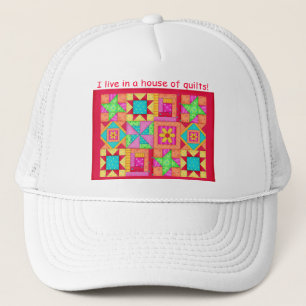 Gorra De Camionero La colorida trama de mosaico bloquea el arte