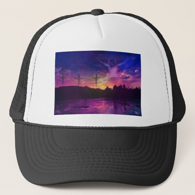 Gorra De Camionero La crucifixión del Jesucristo (Anverso)
