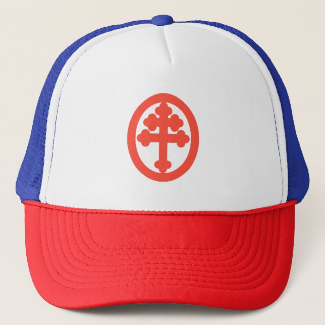 Gorra De Camionero La Cruz de Lorena Francés: Croix de Lorraine (Anverso)